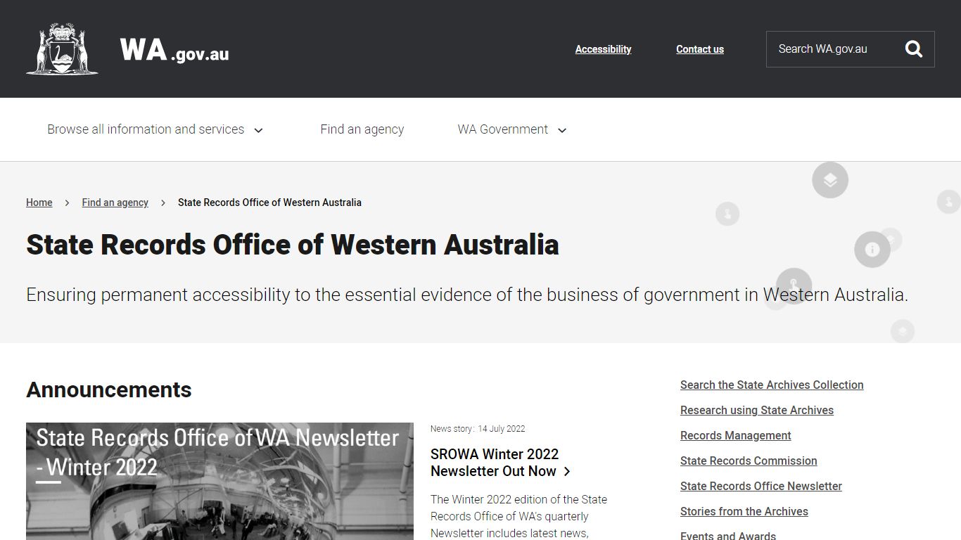 State Records Office - Western Australia