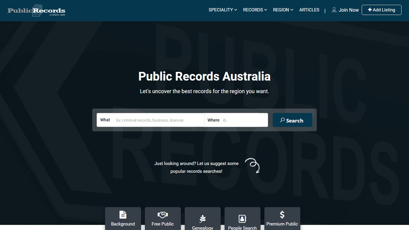 Public Records Australia - Business, Criminal, Driver ...